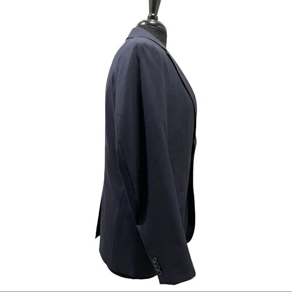 Theory Navy Wool Blend Two-Button Blazer Jacket Size 40R Men’s Suit Coat - Picture 5 of 15